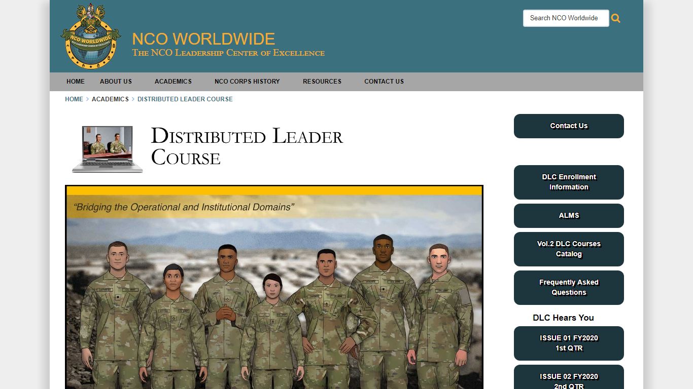 Distributed Leader Course - United States Army