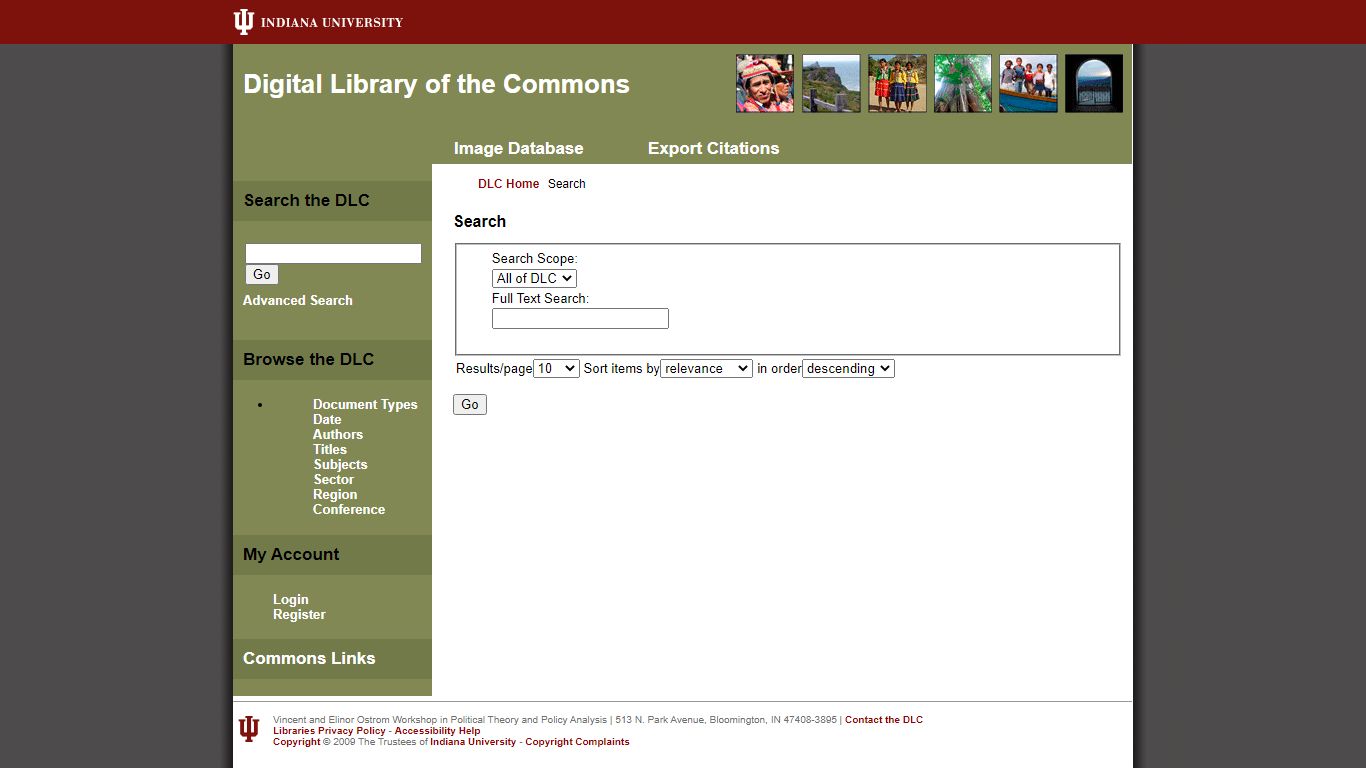 Search - Digital Library Of The Commons